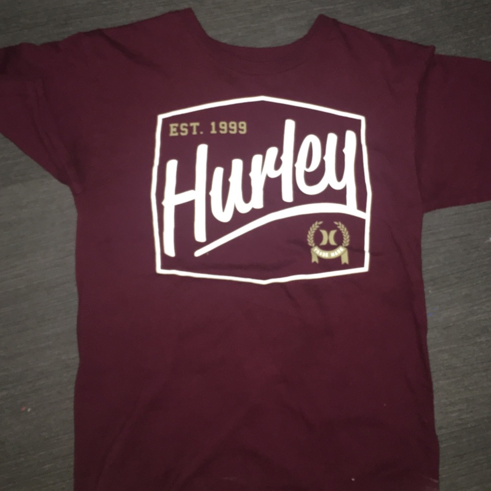 red Hurley shirt men’s small fits womens medium